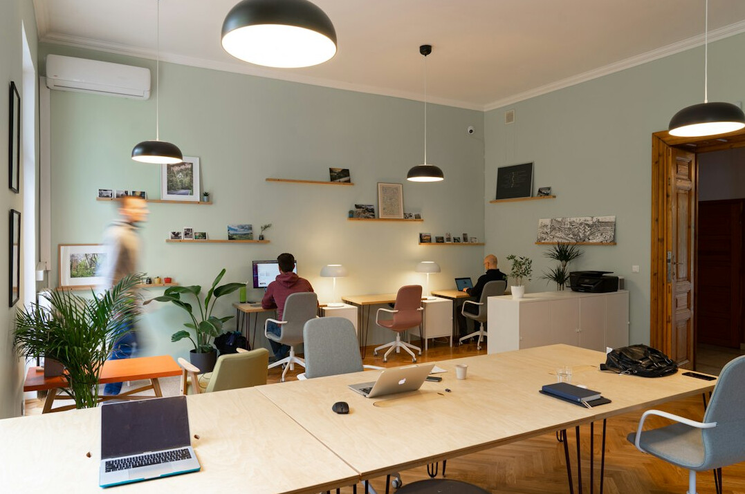 modern office workspace